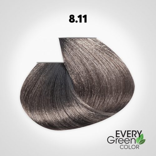 EVERYGreen Hair Coloring - Light ASH Blonde 8.11 színű hajfesték - 100 ml