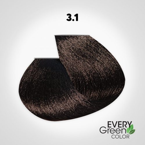 EVERYGreen Hair Coloring - Medium ASH Brown 3.1 színű hajfesték - 100 ml