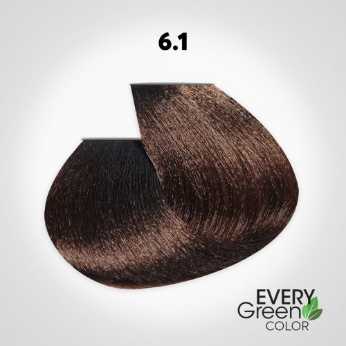 EVERYGreen Hair Coloring - Dark ASH Brown 6.1 színű hajfesték - 100 ml