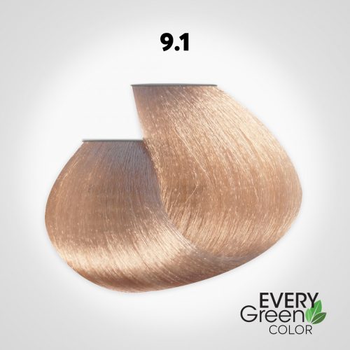 EVERYGreen Hair Coloring - Very Light ASH Blonde 9.1 színű hajfesték - 100 ml