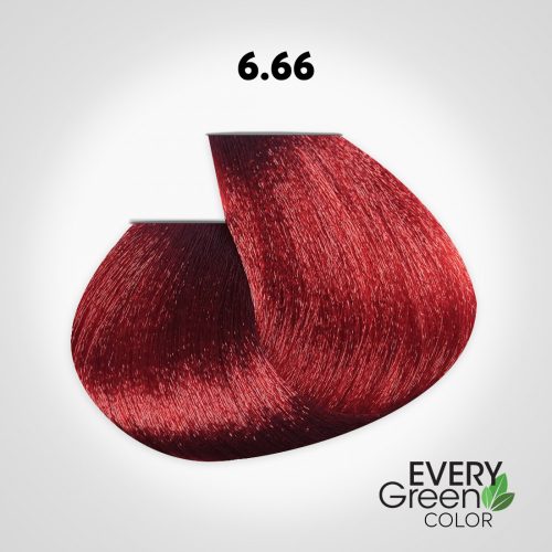 EVERYGreen Hair Coloring - Ruby Red 6.66 színű hajfesték - 100 ml