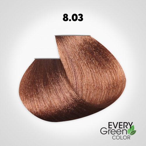 EVERYGreen Hair Coloring - Natural Golden Light Blonde 8.03 színű hajfesték - 100 ml