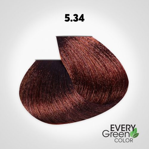 EVERYGreen Hair Coloring - Golden Copper Light Brown 5.34 színű hajfesték - 100 ml